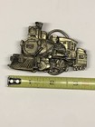 Railroad Train Belt Buckle 1981 Western Pacific Engine 165 Steam Coal Locomotive