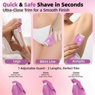 Bikini Trimmer For Women - Intimate Pubic Waterproof Electric Shaver - Pink