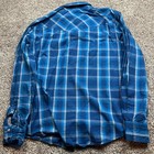 Garth Brooks Sevens By Cinch Shirt Mens L Blue Plaid Snap Button Western