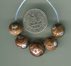 Very Nice Fancy Aventurine Glass Millefiori Beads Venetian Style