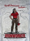 Vintage  Iron Workers Union T-shirt Native American  M  Usa