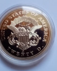 American Gold Plated Double Eagle 1861 20 Dollar Coin