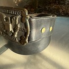 Vtg  United States Of America Bicentennial 1776-1976 Eagle Black Ltr Belt Buckle