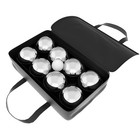 Petanque Boules Set For Bocce Ball 8 Steel Tossing Balls In Case Backyard Game