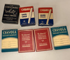 Vtg Schoolhouse Art Lot Crayola Gold Medal Colorit Sandusky Onward Chalk Crayons
