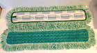 Lot Of 2 Rubbermaid Hygen Q426 Microfiber Fringed Dust Mop Pad 24 X 9  Green New