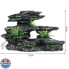 Aquazoo Aquarium Decor Mountain View Stone Ornament  Premium Landscape Fish T