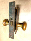Vintage Corbin Lock Set W  Brass  Door Knobs