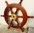 18  Boat Ship Wheel Wooden Steering Nautical Vintage Collectible Home D  cor Gift