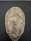 Vintage Silverplate Vanity Brush Cherub Floral Dresser Brush Ornate