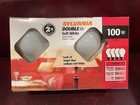 Sylvania Double Life Soft White 100 Watt  Light Bulbs 4-pack New