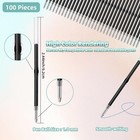 100 Pack Beadable Pens Refills Bulk - Blue Ink Ballpoint Pen Refill  Smooth   