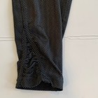 Women   s Xl Extra Large Black And Gray Herringbone Print Cropped Leggings