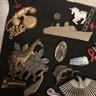Huge Lot Of 40 Vtg Pins All Sorts Many Navy Nautical Ships Mona Lisa Animals Etc