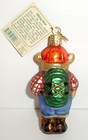 2001 - Hiking Bear - Old World Christmas - Glass Ornament - New W tag 12066