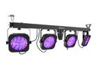 Chauvet Dj 4bar Ils Tri-color Rgb Wash Light Setup W tripod Stand bag footswitch