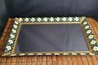 Daisy Vanity Tray Mirrored Hollywood Regency Vintage 12x18