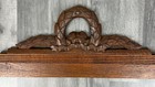 Pediment Antique French Hand Carved Oak Crown Crest Architectural Lot 7019