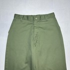 Vintage Boy Scouts Of America Uniform Pant Mens 28x33 Straight Twill Olive Green