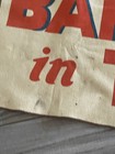 Vintage Banner Delicious Burgers Advertising Printing Indoor Biggest Bargain