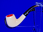        New Kaywoodie White Briar Pipe Bent  10 From The Last Century Seldom Seen New