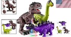 Interactive Walking Dinosaur Figures For Kids     Brachiosaurus   Stegosaurus Set