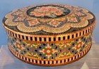 Vintage Daher Floral Tin With Lid     Designed In Usa  Made In England
