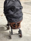 Vintage Victorian Wood   Metal Baby Doll Carriage Stroller Pram Buggy Decor