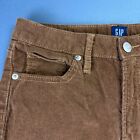 Gap Denim Corduroy Pants Girls 14 Brown 70s Flare Retro Y2k Boho Vintage Retro