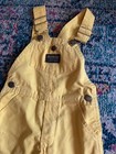 Vintage 90s Oshkosh B gosh Yellow Overall Vestbak Jumpers Size 2t Usa