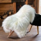 Genuine Icelandic Sheepskin Rug Long Fur Ivory White Rug Super Soft Sheepskin