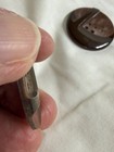 Two Vintage Large 1930s Art Deco Celluloid Buttons Two-toned Brown Orange Glow