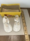Vintage Baby Infant Shoes White Mary Jane Style Good  Condition