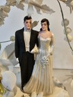 Vintage Bride   Groom Wedding Cake Topper