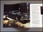 1974 Pontiac Grand Prix Ville Bonneville Canada Vintage Car Brochure Catalog