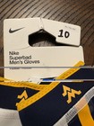 Nike Superbad Ncaa West Virginia Football Gloves Xl White Blue Gold Hook   Loop