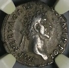 97 Ngc Ch Vf Nerva Roman Empire Denarius Sacrificial Implements  24081701c 