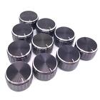10pcs Black Aluminum Volume Control Knob Amplifier Wheel 30 17mm D-shaft