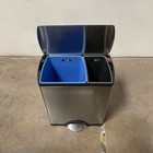 Simplehuman 46l Dual Compartment Recycling Step Trash Can Cw1830