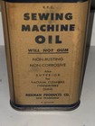 Vintage Riekman Sewing Typewriter Gun Oil Can San Francisco 8 Oz  