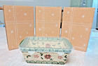 Temp-tations Holiday 12oz Mini Loaf Pans Ceramic Bakeware Set Of 4 With Lids