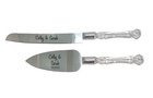 Personalized Engraved Wedding Cake Knife Server Set  Wedding Table Decor