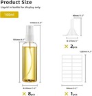 8x 100ml Travel Spray Bottle Plastic Transparent Perfume Empty Atomizer Cosmetic