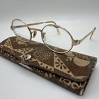 Gold Filled Eyeglasses Oval Frames Vintage Liberty Usa 1 10 12 Kgf 5 5 With Case