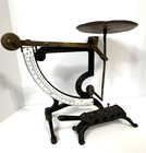 1800s Antique Apothecary Wrought Iron Cork Press   Postal Or Medical Scale