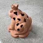 Partylite Frog Prince Tealight Holder Terracotta Candle Luminary 8  Tall