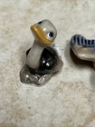 Vintage Mini Ceramic Bird   Duck Figurines Set Of 2 Collectible England