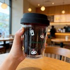 New Starbucks X Kuromi Sanrio Double Wall Glass Cup 10oz Cute Cartoon Coffee Cup