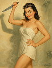 Wholesale Lot Of 6 Horror Pinup Prints Retro 1950s Vintage Style 8 5x11  Art