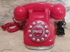 Vntg 2001 Coke Coca-cola Retro Red Landline Telephone - New In Box